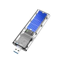 Moobody USB3.0 Gen1 SATA Solid State Drive Case SSD Enclosure M.2 NGFF Portable Hard Disk Case Support SATA B-KEY M.2 SSD Blue