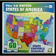 Lpf The 50 United States Of America 60 Piece Puzzle - State Capitals Included (2009) By Lpf Puzzles