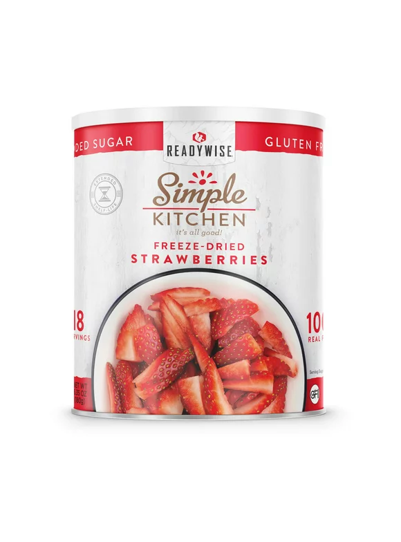 ReadyWise Simple Kitchen FD Sliced Strawberries 18 Servings
