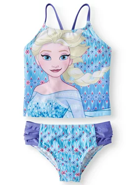 Disney Frozen Toddler Girl Elsa Tankini Swimsuit