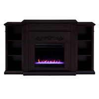 Landsmill Color Changing Fireplace w/ Bookcases