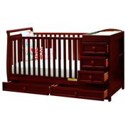Pemberly Row 2-in-1 Convertible Crib in Cherry