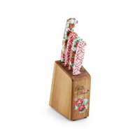 The Pioneer Woman 5-Piece Cutlery Prep Block Set in Vintage Floral