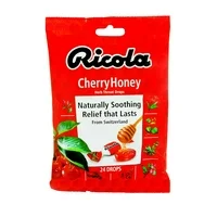 Ricola Herb Throat Drops, Natural Cherry Honey, 24 Drops, 1 Count
