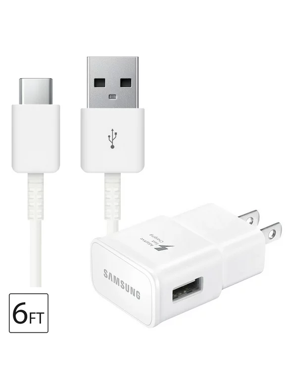 Charger for Samsung Galaxy S21, Adaptive Fast Wall Android Cell Phone Tablet Charger Station Adapter with USB Type C Cable Compatible Samsung Galaxy S21 S20 S10 S8 Plus/Note 8 9