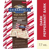 Ghirardelli Dark Chocolate Peppermint Bark Squares  7.7 oz.