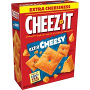 Cheez-It Cheese Crackers, Baked Snack Crackers, Office and Kids Snacks, Extra Cheesy, 12.4oz, 1 Box
