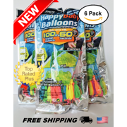 6-pack (666 balloons) Instant Easy Fill Self-Sealing Water Balloons Bunch Style