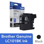 Brother Genuine LC101BK Standard-Yield Black Ink Cartridge, 300 Pages/Cartridge