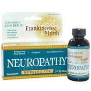 Frankincense & Myrrh Neuropathy Homeopathic, Temporary Pain Relief Rubbing Oil 2 oz