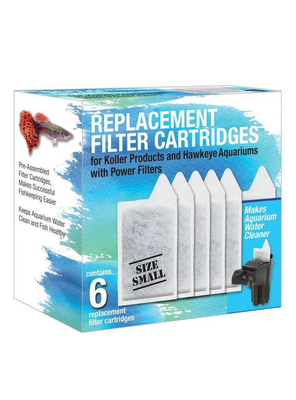 Koller Products Replacement Filter Cartridges - Size Small, 6-Pack