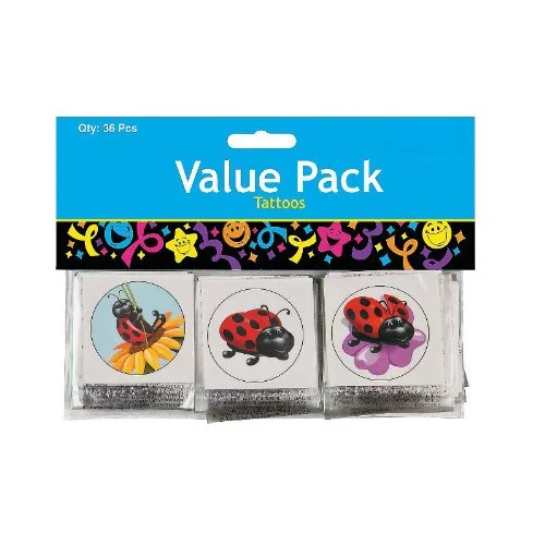 Pack of 36 Ladybug Tattoos - FE704078V