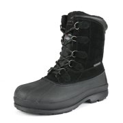 Men's Lace Up Warm Insulated Waterproof Outdoor Work Winter Snow Boots Nortiv 8 170390-M Black Size 9