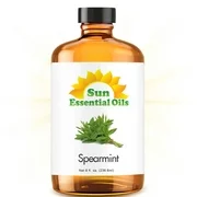 Spearmint Essential Oil (Huge 8oz Bottle) Bulk Spearmint Oil - 8 Ounce