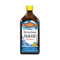 Carlson Omega-3 Fish Oil Liquid, 1600 mg, 16.9 fl oz, Lemon