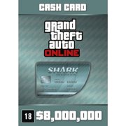 Grand Theft Auto Online : Megalodon Shark Cash Card, Rockstar Games, PC, [Digital Download], 685650114316