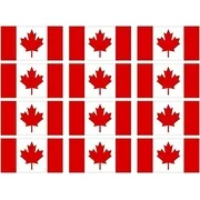 Canada Canadian Maple Leaf Flag Decal (x12) 2"x1.2" Hard Hat Helmet 3M Reflective sticker
