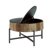 Signature Design by Ashley Nashbryn Gray/Brown Round Cocktail Table