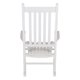 image 4 of Shine Company Vermont Polyurethane High Back Rocking Chair, White