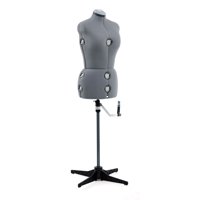 SINGER Adjustable Dress Form Mannequin Medium/Large, Grey