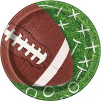 Game Day Football Paper Dinner Plates, 9in, 8ct