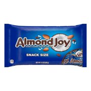ALMOND JOY, Coconut and Almond Chocolate Snack Size Candy Bars, Individually Wrapped, 11.3 oz, Bag