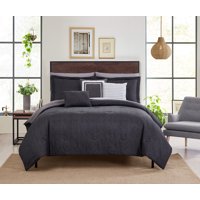 Mainstays Gray Textured 8-10 Piece Bed in a Bag Bedding Set w/BONUS Sheet Set + Pillows