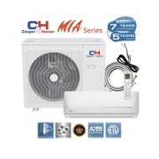 9000 BTU 115V 25ft Kit Wall Mount Single-Zone Ductless Mini Split Air Conditioner with Heat Pump Cooling and Heating WiFi ready