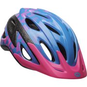 Bell Axle Child Bike Helmet, Blue/Pink/Vivid Hearts