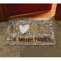 Personalized Home Doormat Available In Sizes 17" x 27" and 24" x 36"