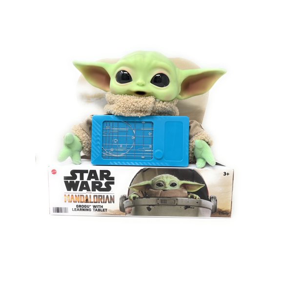 Star Wars The Mandolorian Talking Plush Grogu (Baby Yoda) with Learning Tablet New for 2022