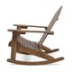 image 4 of Cara Outdoor Adirondack Acacia Wood Rocking Chair, Dark Brown Finish