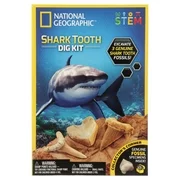 National Geographic Shark Teeth Digging Kit, STEM Toy Kit for Kids