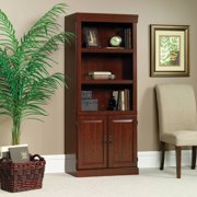 Sauder 71" Heritage Hill Library Bookcase With Doors, Classic Cherry Finish
