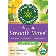 Traditional Medicinals Organic Smooth Move Peppermint Herbal Tea Bags, 16 Ct