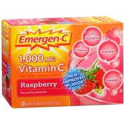 2 Pack - Vitamin C Drink Mix Packets Raspberry 30 Each