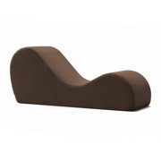 Avana Yoga Chaise Lounge Chair, Brown