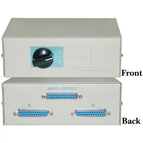 CableWholesale's AB 2 Way Switch Box, DB25 Female