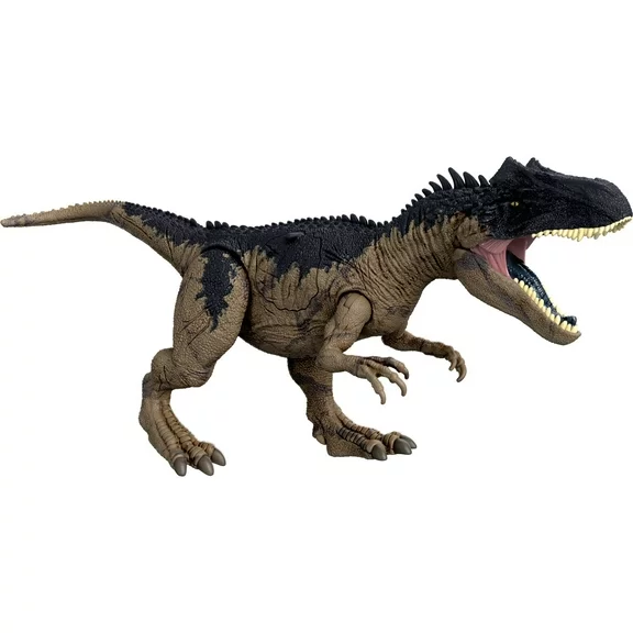 JURASSIC WORLD Extreme Damage Roarin’ Allosaurus Dinosaur Toy for 4 Year Olds & Up
