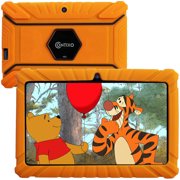 Contixo 7" Kids Learning Tablet Android Bluetooth WiFi Camera for Children Toddlers Kids Parental Control Pre-Installed Educational Game Apps with Kid-Proof Protective Case, V8-2-Orange