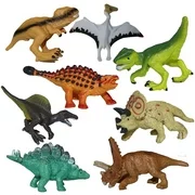 8 Pcs/set Dinosaur Toy Set Plastic Dinosaur Model Action Figures Gift for Boys