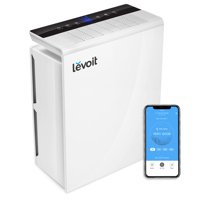 Levoit Smart Wi-Fi Air Purifier with H13 True HEPA Filter, Cleanses the Air of Pet Dander, Pollen, Smoke, and Odors, Covers 290 sq ft, 27 sq m, White, Bonus Filter Included