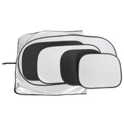 6 in 1 Silver Tone Car Front Windshield Side Rear Window Sun Shade UV Protection Set