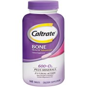 Caltrate Bone Health Advanced 600+D3 plus Minerals Calcium Tablets, 165 Ct