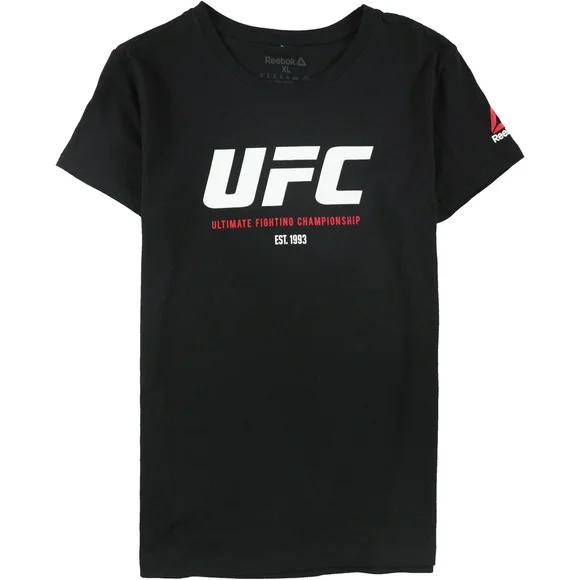 Reebok Womens UFC Est 1993 Graphic T-Shirt, Black, Small