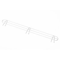 HSS Wire Shelf Back Ledge, Fits on 48" wide shelf, Chrome Color, 2-PACK