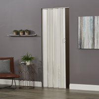 Homestyle Oakmont PVC Folding Door Fits 36"wide x 80"high White Ash Color