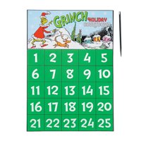 Grinch Scratch 'N Reveal Advent Calendar - Craft Supplies - 12 Pieces