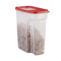 Rubbermaid Modular Pantry Organization Food Storage Containers, Cereal Keeper with Flip Top Lid, 18 Cup, Red