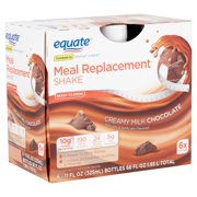 Equate Meal Replacement Shake, Creamy Milk Chocolate, 11 Fl Oz, 6 Ct